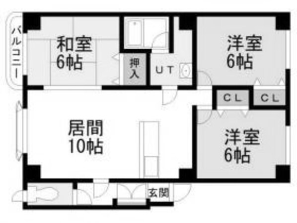 花川南7条5丁目 徒歩3分 2階の物件間取画像